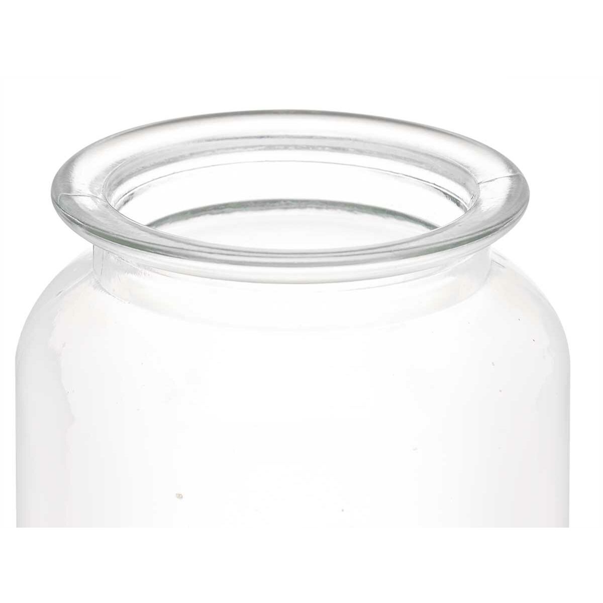 Blik Vivalto Transparant 600 ml Met deksel (12 Stuks)